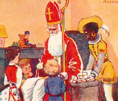 Black  Peter is Santa's sometime cruel assistant