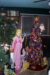 Cinderella & Snow White help decorate.JPG