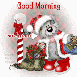 Christmas Good Morning Teddybear.gif