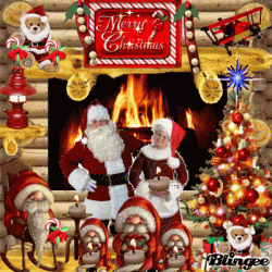 At home with the Claus crew.gif