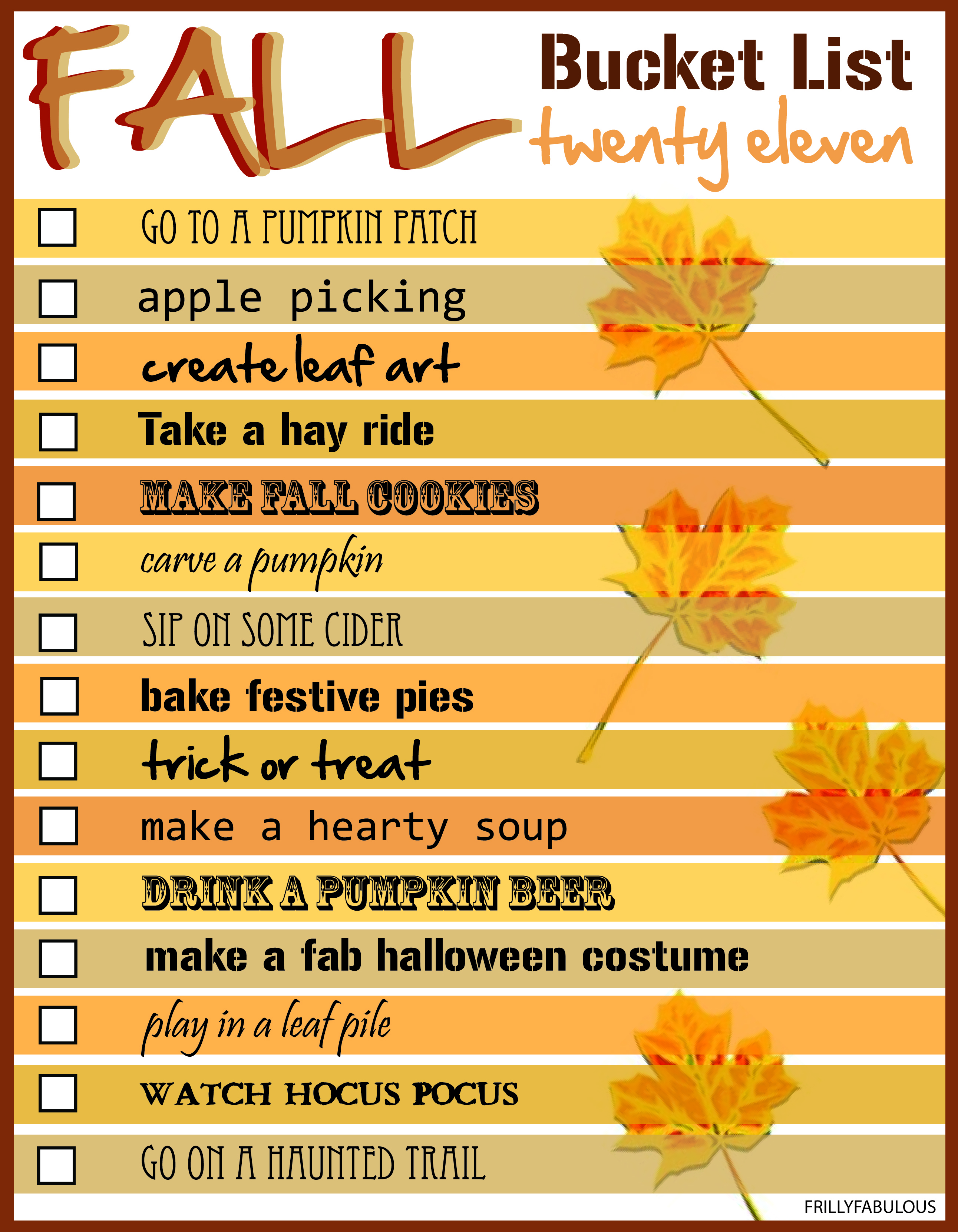 Autumn bucket list. Herbst Bucket list. Thanksgiving Bucket list. May Bucket list.