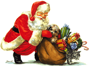 SantaPuppyKittySack.gif