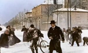 Victorian Era Snowball fight