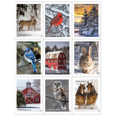 Christmas Stamps - Winter Scenes